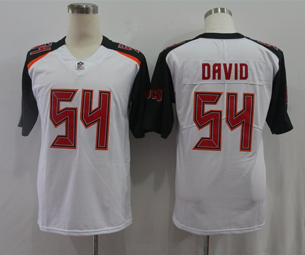 Men's Tampa Bay Buccaneers Lavonte David #54 White Jersey